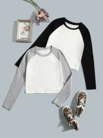 Casual Long Sleeve Regular Fit Girls T-Shirts 1939