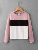 Crop Regular Fit Multicolor Long Sleeve Girls T-Shirts 7384