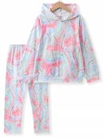 Casual Tie Dye Multicolor Girls Two-piece Outfits 137