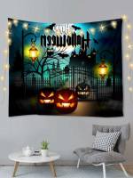  Halloween Cartoon Tapestry 8378