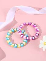  Heart Multicolor Kids Bracelets 6630