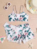 Boho Spaghetti Strap  Girls Beachwear 15