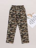 Multicolor Regular Fit Camo Boys Clothing 3056