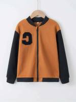 Patched Regular Fit Baseball Collar Boys Clothing 5926