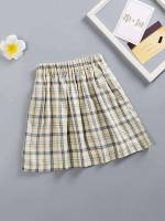  Plaid Short Girls Bottoms 507