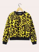  Multicolor Leopard Girls Sweatshirts 7073