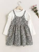 Leopard Long Sleeve Regular Fit Casual Girls Clothing 8776