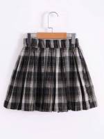 Pleated Multicolor Tartan Girls Clothing 6049