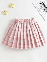 Pleated Short Multicolor Girls Clothing 3582