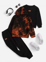  Tie Dye Casual Boys Two-piece Outfits 3879