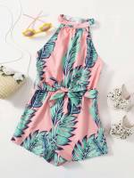 Belted Sleeveless Boho Kids Clothing 458