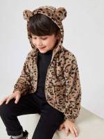 Crop Long Sleeve Regular Fit Leopard Toddler Boys Clothing 90