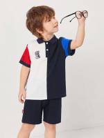 Casual Polo Multicolor Kids Clothing 5042