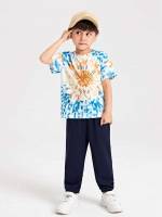  Round Neck Short Sleeve Toddler Boys Clothing 7483