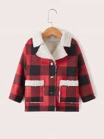 Plaid Long Sleeve Regular Fit Toddler Boys Outerwear 708