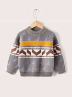  Regular Long Sleeve Geometric Kids Clothing 1754