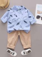  Long Sleeve Regular Fit Casual Toddler Boys Clothing 5311