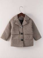  Regular Fit Plaid Pocket Toddler Boys Clothing 897