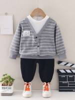 Striped Multicolor Patched Kids Clothing 2777