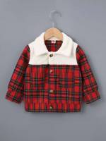 Multicolor Preppy Collar Regular Toddler Boys Outerwear 5572