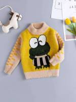 Stand Collar Regular Fit Multicolor Long Sleeve Kids Clothing 8207
