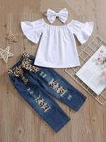 Scoop Neck Casual Regular Fit Kids Clothing 5248