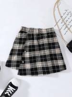  Short Multicolor Plaid Kids Clothing 6437