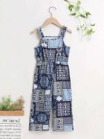 Boho Multicolor Frill Sleeveless Toddler Girl Jumpsuits 6865