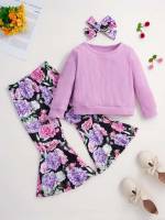  Round Neck Long Sleeve Boho Kids Clothing 6134