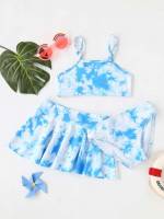  Tie Dye Spaghetti Strap Kids Clothing 4369