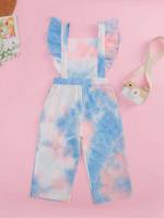 Cute Long Tie Dye Toddler Girls Clothing 728