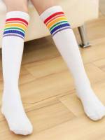 Striped  Multicolor Kids Socks  Tights 3626