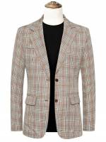 Regular Regular Fit Long Sleeve Button Front Men Blazers 3280