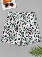  All Over Print Drawstring Men Swimwear 5368