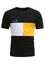  Multicolor Round Neck Short Sleeve Men T-Shirts  Tanks 391