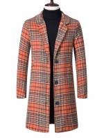  Lapel Preppy Men Overcoats 3301