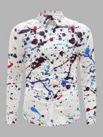 Collar Multicolor Street Regular Fit Men Tops 4652