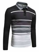 Long Sleeve Button Multicolor Casual Men Clothing 6808