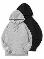 Drawstring Casual Regular Fit Men Hoodies  Sweatshirts 5933