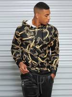 Long Street Chain Print Men Hoodies  Sweatshirts 2522