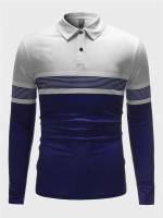 Long Sleeve Regular Regular Fit Men Polo Shirts 8451