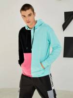 Preppy Colorblock Long Sleeve Regular Men Sweatshirts 926