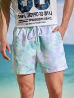 Regular Fit Vacation Tie Dye Men Clothing 4578