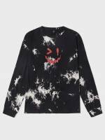 Tie Dye Long Sleeve Round Neck Men Clothing 832