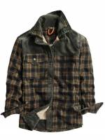 Regular Tartan Collar Men Outerwear 5172