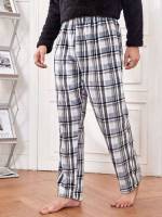 Plaid  Men Loungewear Bottoms 7909