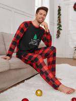  Christmas Long Sleeve Men Loungewear Sets 6598