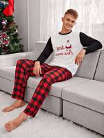 Contrast Binding  Casual Men Loungewear Sets 834