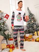 Casual Christmas Long Sleeve Men Underwear  Loungewear 6853