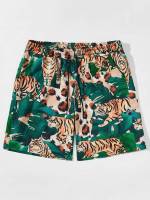  Regular Fit Drawstring Animal Men Clothing 124